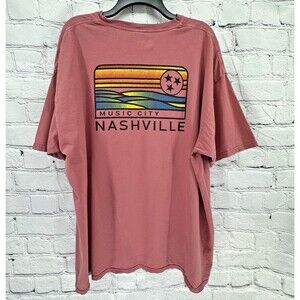 Blue 84 Tee Shirt 2X Music City Nashville Short Sleeve Shirt